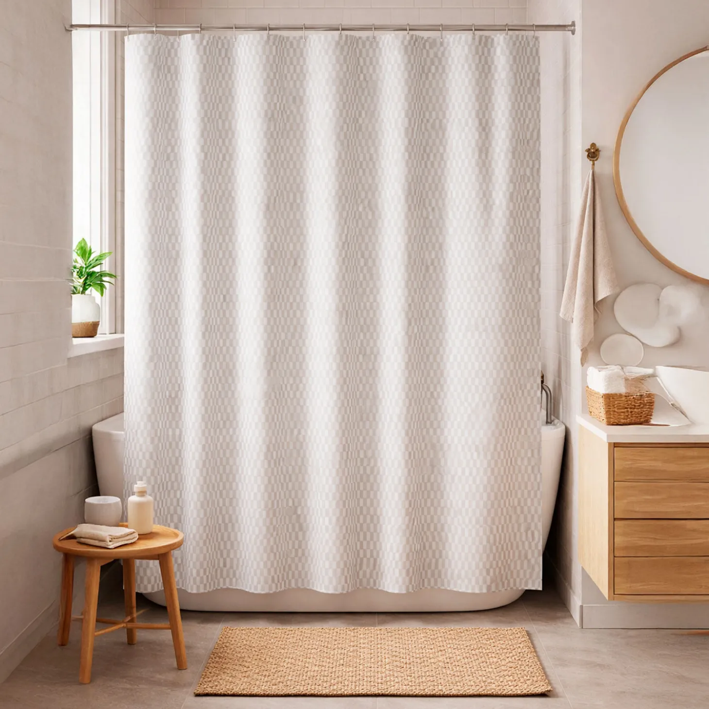 Duschvorhang Textil Arta aus recyceltem PET