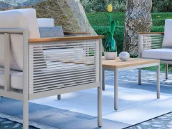 Eck-Lounge Hanna mit Lounge-Tisch