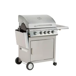 Edelstahl Gasgrill mit 4+1 Brenner