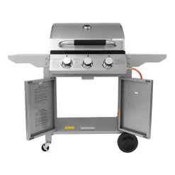 Edelstahl Gasgrill mit 3 Brennern