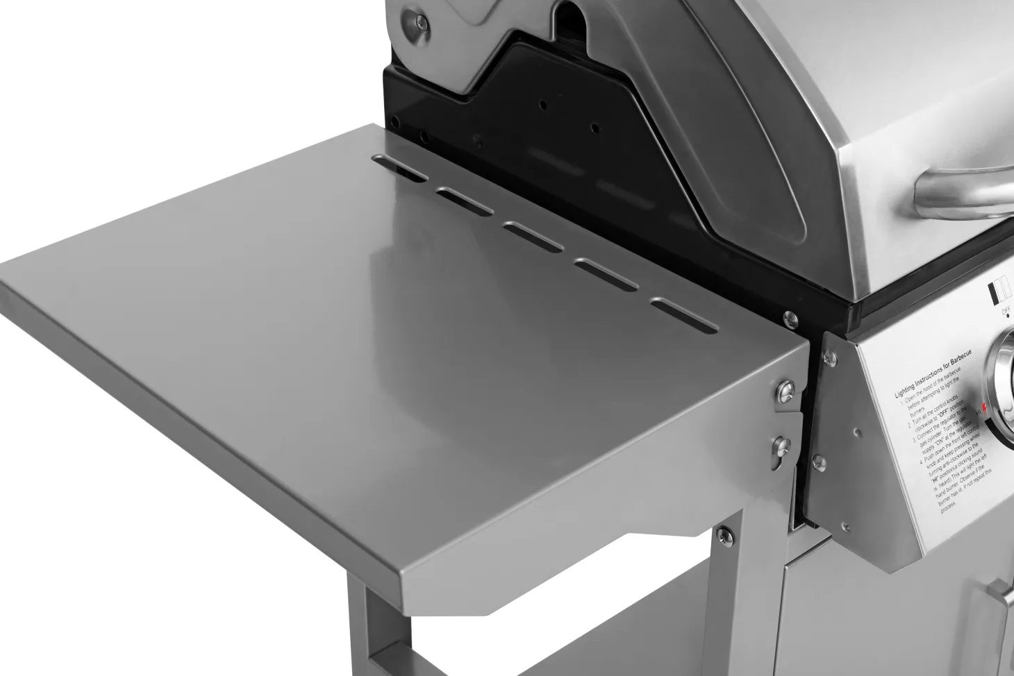 Edelstahl Gasgrill mit 3 Brennern