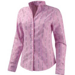 Edelweiss Bluse mit Kelch Kragen