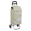 Einkaufstrolley sand mit Blumenmuster