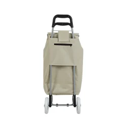 Einkaufstrolley sand mit Blumenmuster