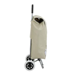 Einkaufstrolley sand mit Blumenmuster