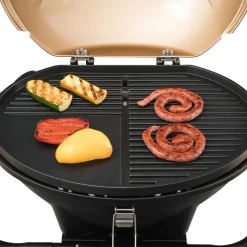 Elektro-Grill mit antihaftbeschichteter Grillplatte