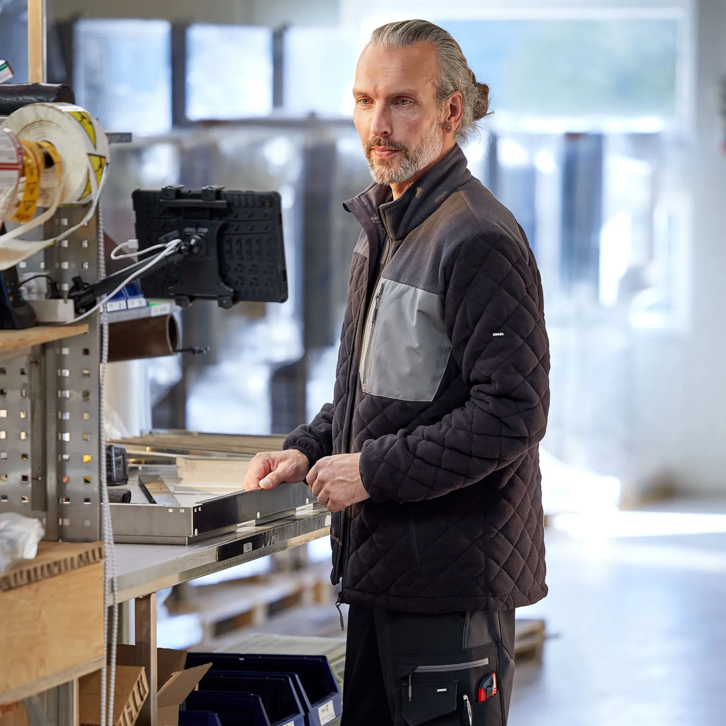 Engel gesteppte Fleecejacke