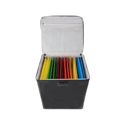 Feuerfeste Dokumentenbox mit Sitzfunktion