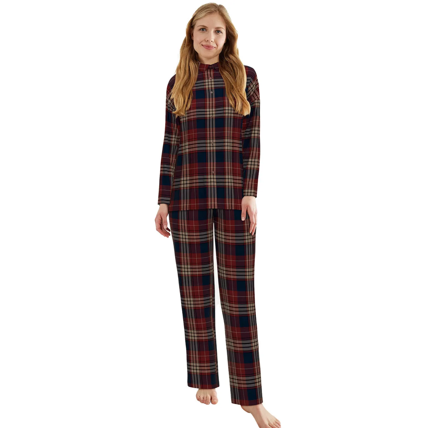 Flanell Pyjama für Damen