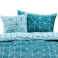 Flanell-Bettwäsche mit geometrischem Dessin