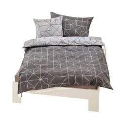 Flanell-Bettwäsche mit geometrischem Dessin