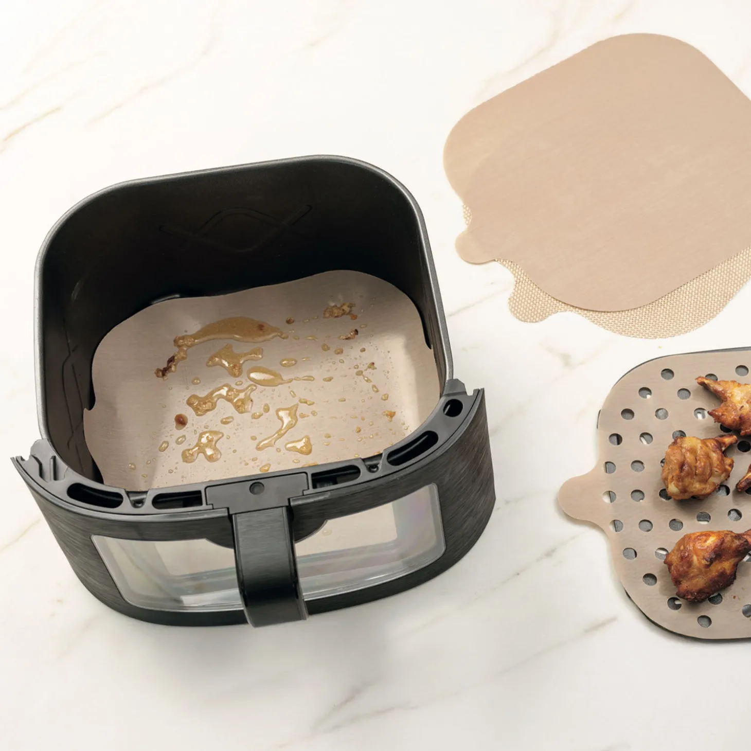 Frittierfolie viereckig für Heissluft-Fritteuse