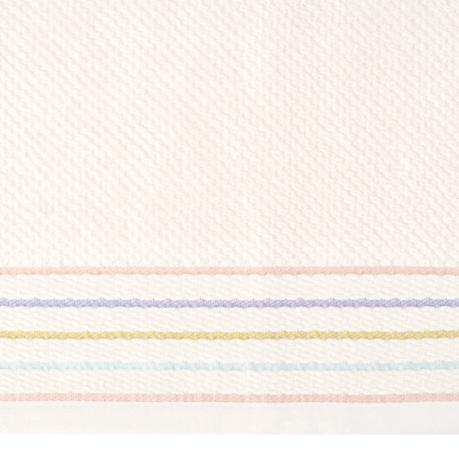 Frottierwäsche Alessa mit Multicolor-Streifenbordüre