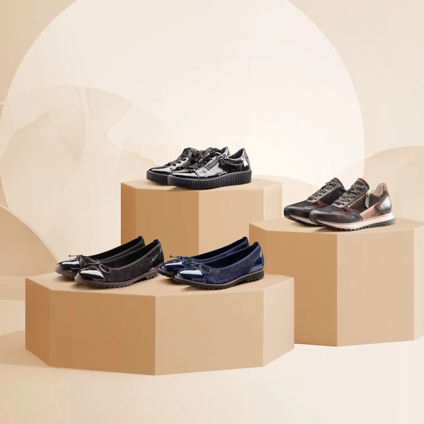 Gabor Sneaker für Damen aus weichem Glattleder