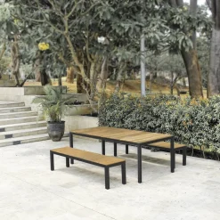 Gartenbank Teakholz massiv