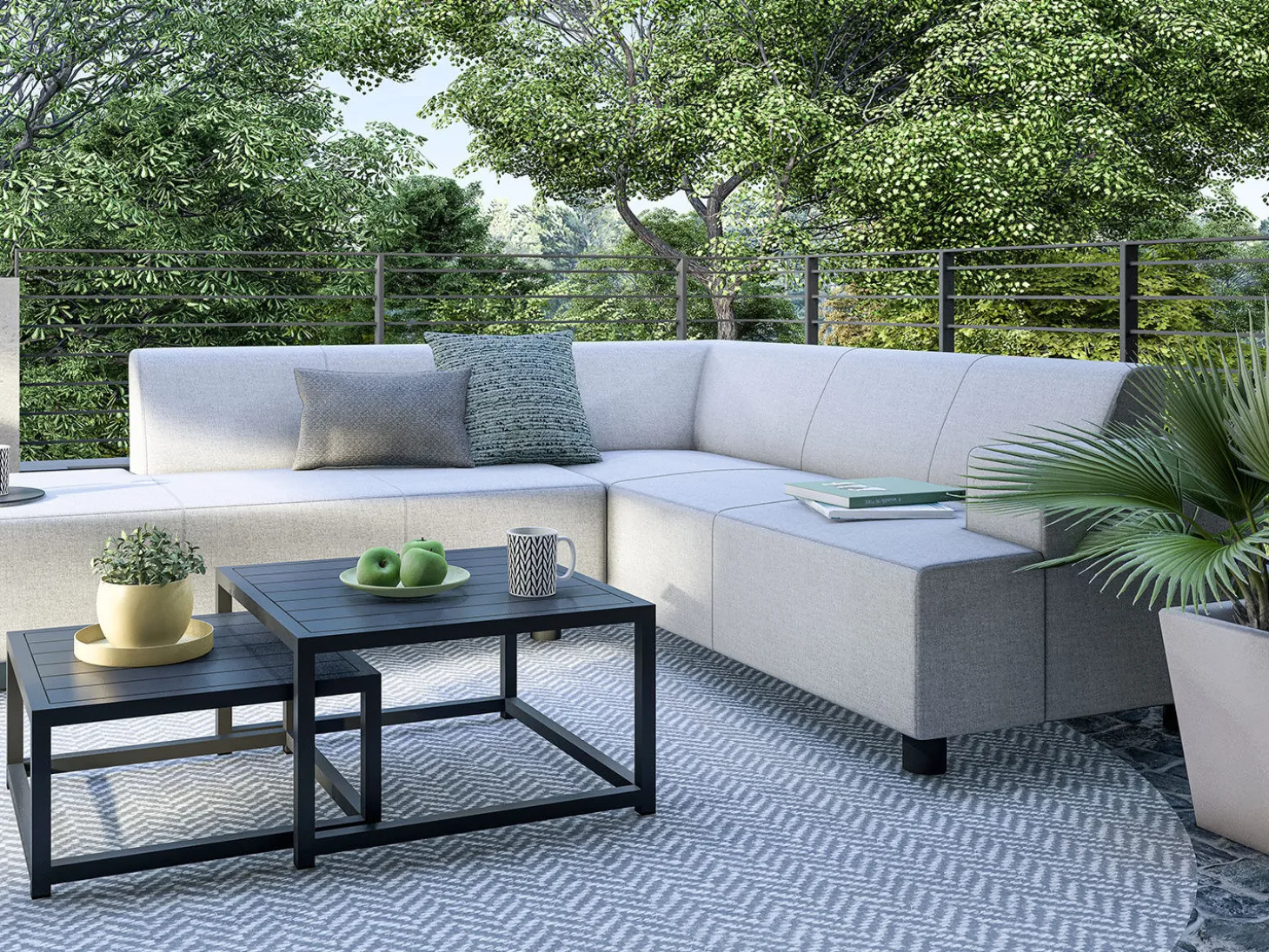 Gartenlounge Dave – aus schnelltrocknendem Quick-Dry-Foam™