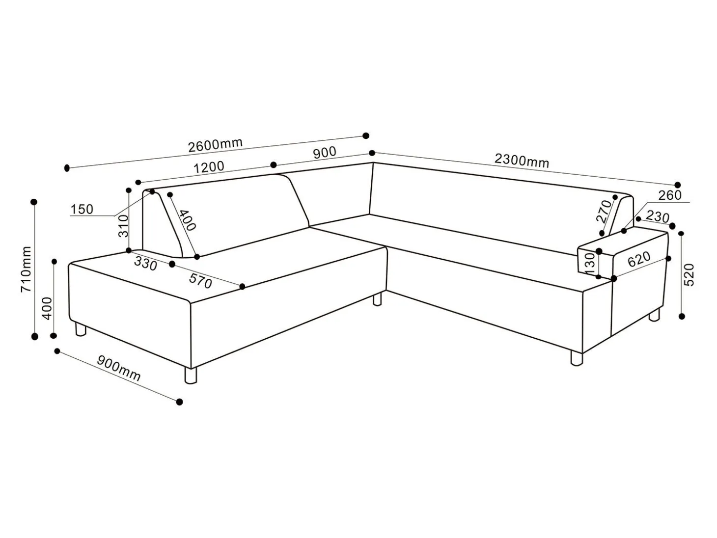 Gartenlounge Dave – aus schnelltrocknendem Quick-Dry-Foam™
