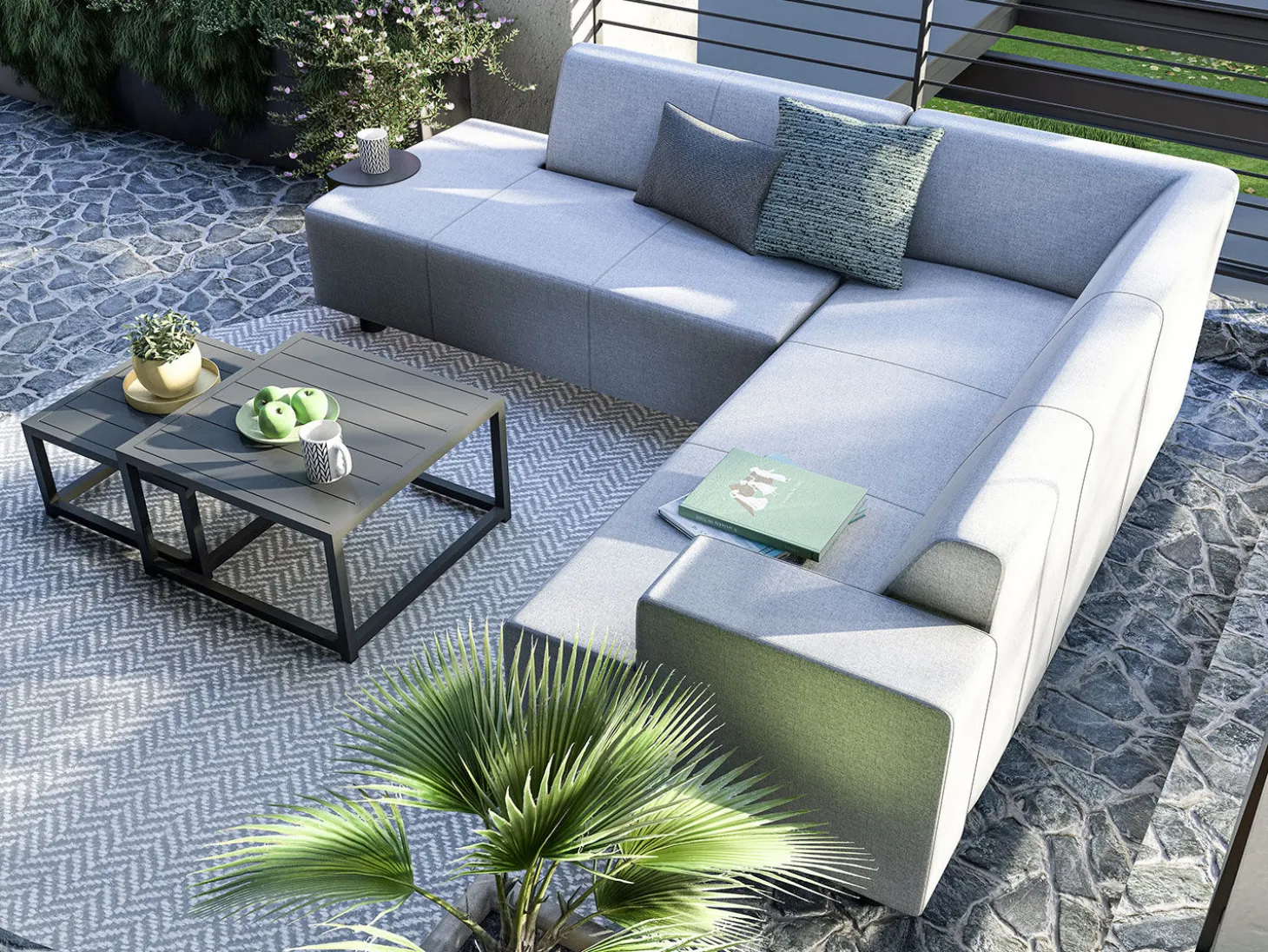 Gartenlounge Dave – aus schnelltrocknendem Quick-Dry-Foam™