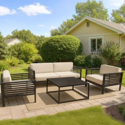 Gartenlounge Doni mit Loungetisch