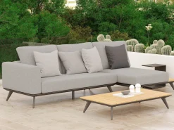 Gartenlounge Jason, mit Teakholz, Armteil rechts