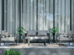 Gartenlounge Noa, 4-teilig, mit Aluminiumgestell