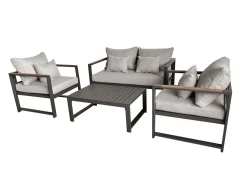 Gartenlounge Noa, 4-teilig, mit Aluminiumgestell