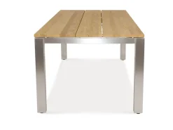 Gartentisch Edelstahl Teak Premium
