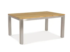 Gartentisch Edelstahl Teak Premium