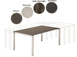 Gartentisch mit Dektonplatte Kreta-Grey