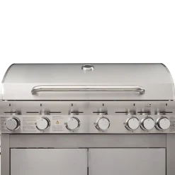 Gasgrill Edelstahl mit 6+1 Brenner