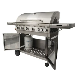 Gasgrill Edelstahl mit 6+1 Brenner