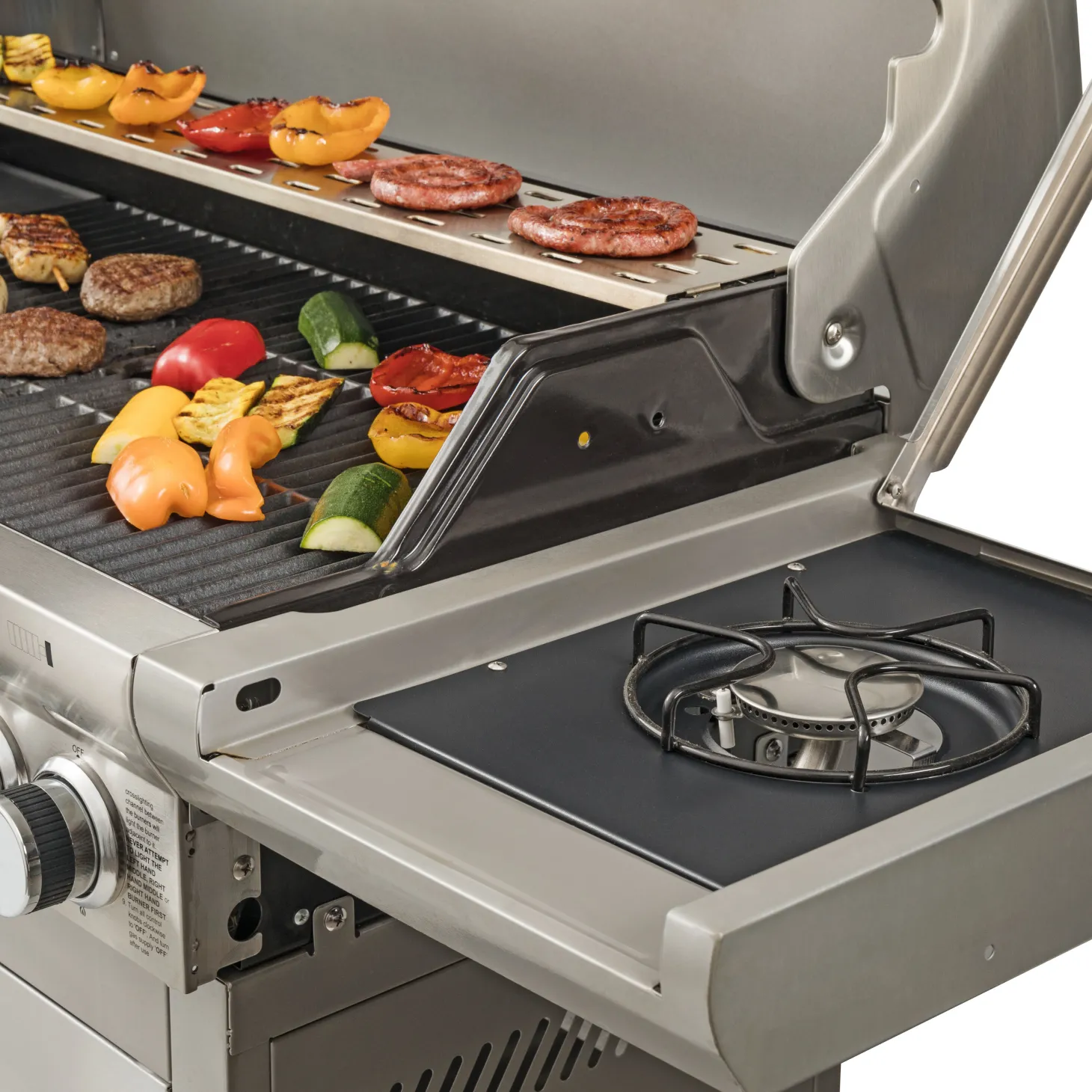 Gasgrill Edelstahl mit 6+1 Brenner