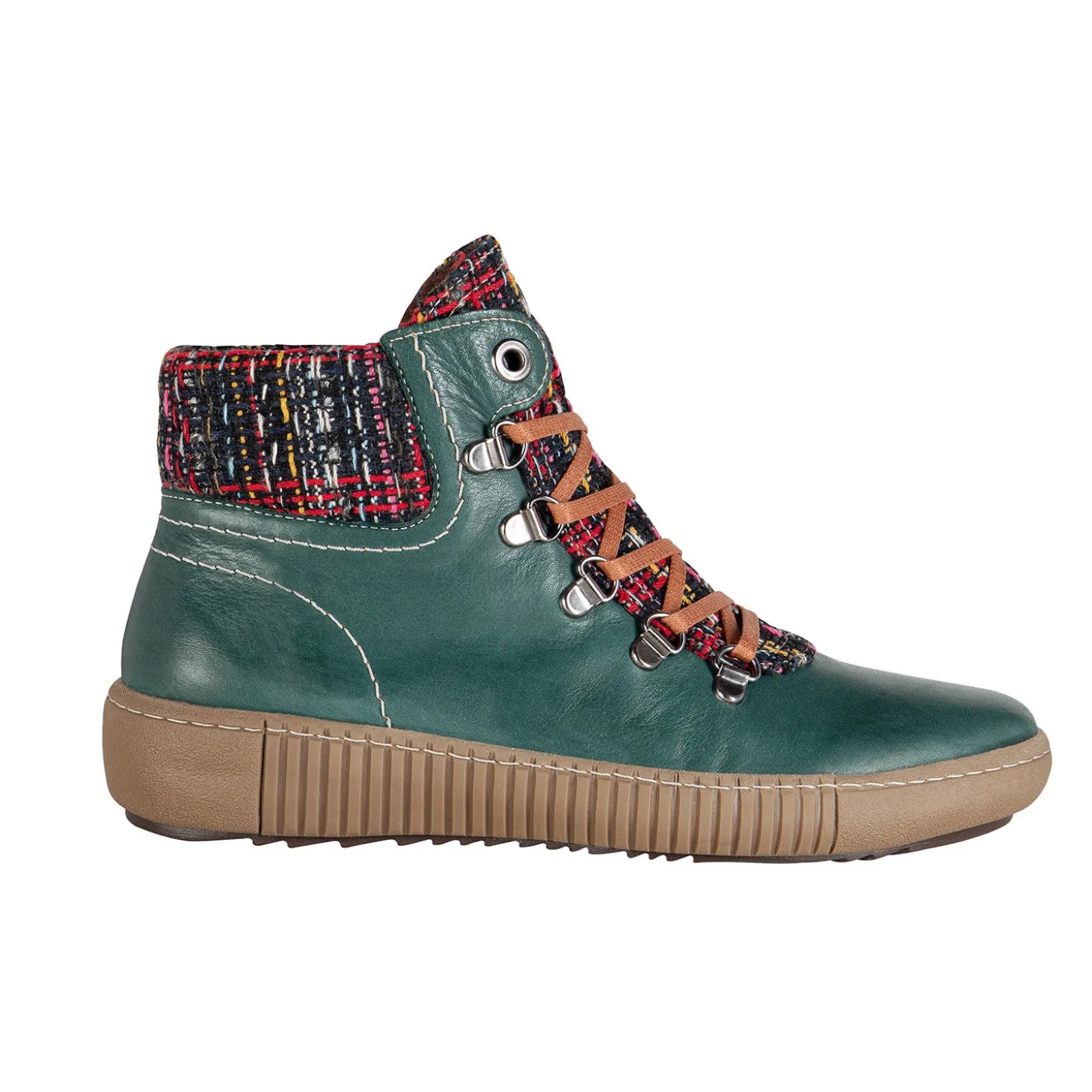 Gemini Schnürstiefelette aus weichem Anilinleder