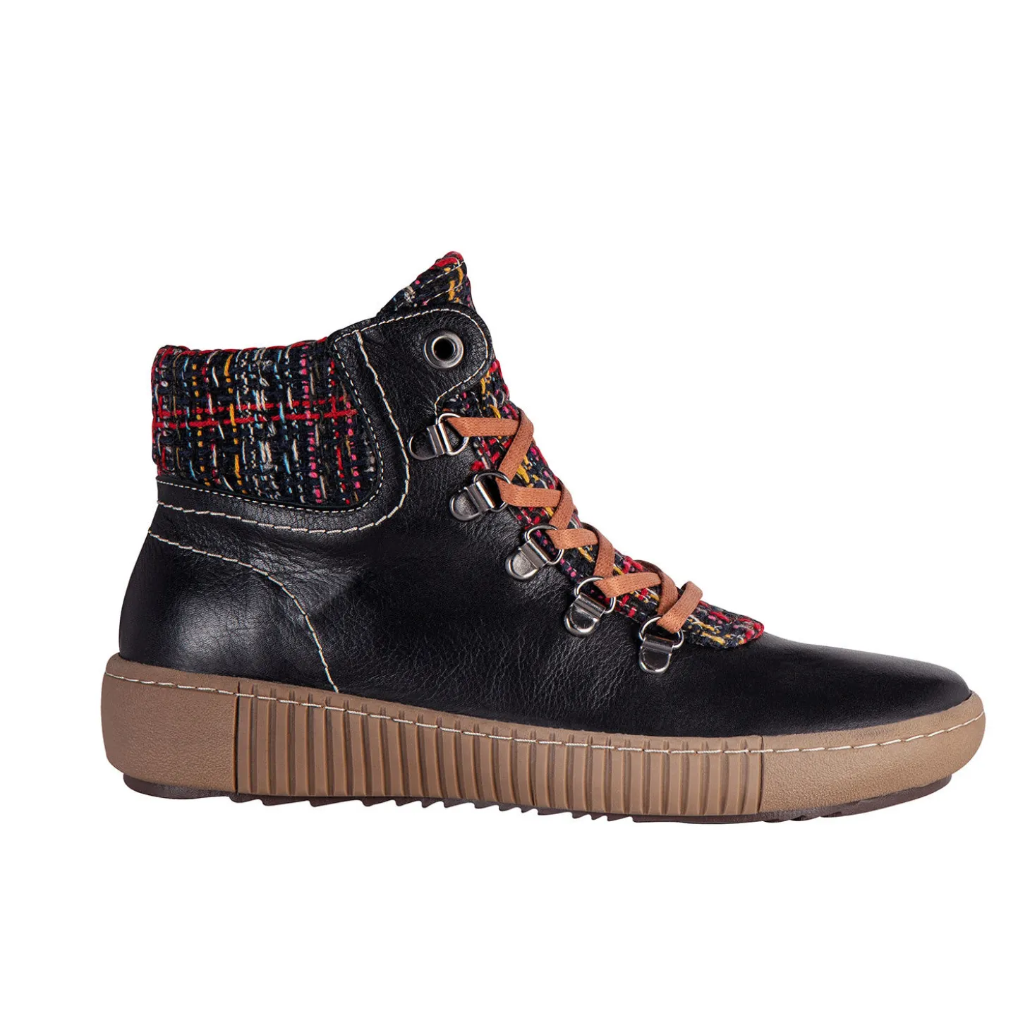 Gemini Schnürstiefelette aus weichem Anilinleder