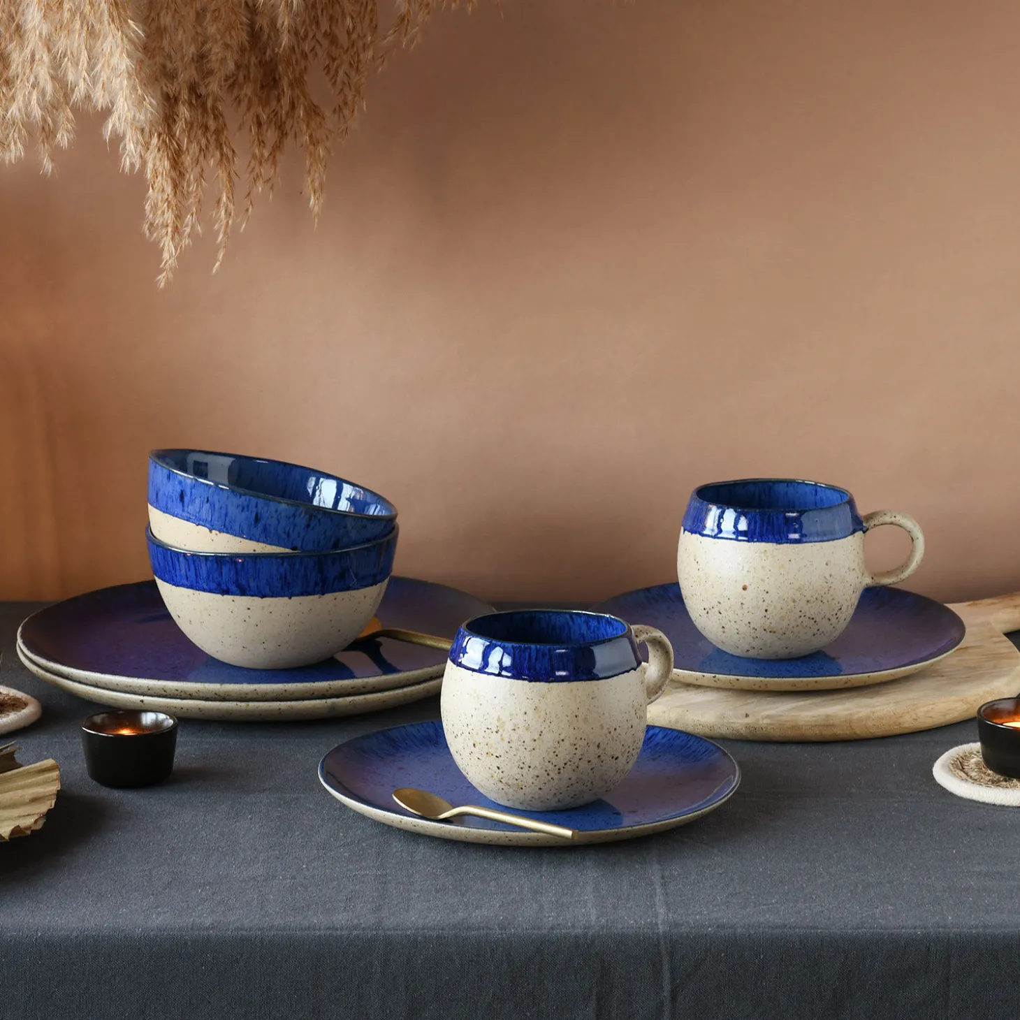 Geschirr-Set Deep Blue, 8-teilig