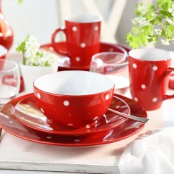 Geschirr-Set Polka Dots 16-teilig
