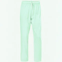 Gestreifte Pyjama Hose, gerade geschnitten