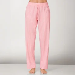 Gestreifte Pyjama Hose, gerade geschnitten