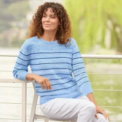 Gestreifter Damen Pullover