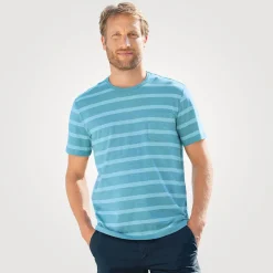 Gestreiftes Herren-T-Shirt aus Baumwolle