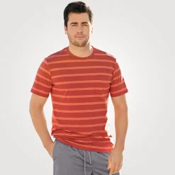 Gestreiftes Herren-T-Shirt aus Baumwolle