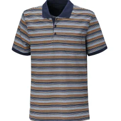 Gestreiftes kurzarm Poloshirt