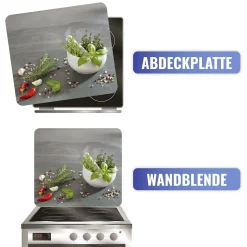 Glas-Abdeckplatte Multi – Kräuterküche