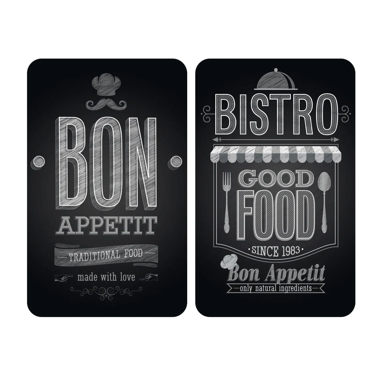 Glas-Abdeckplatten Bon Appetit