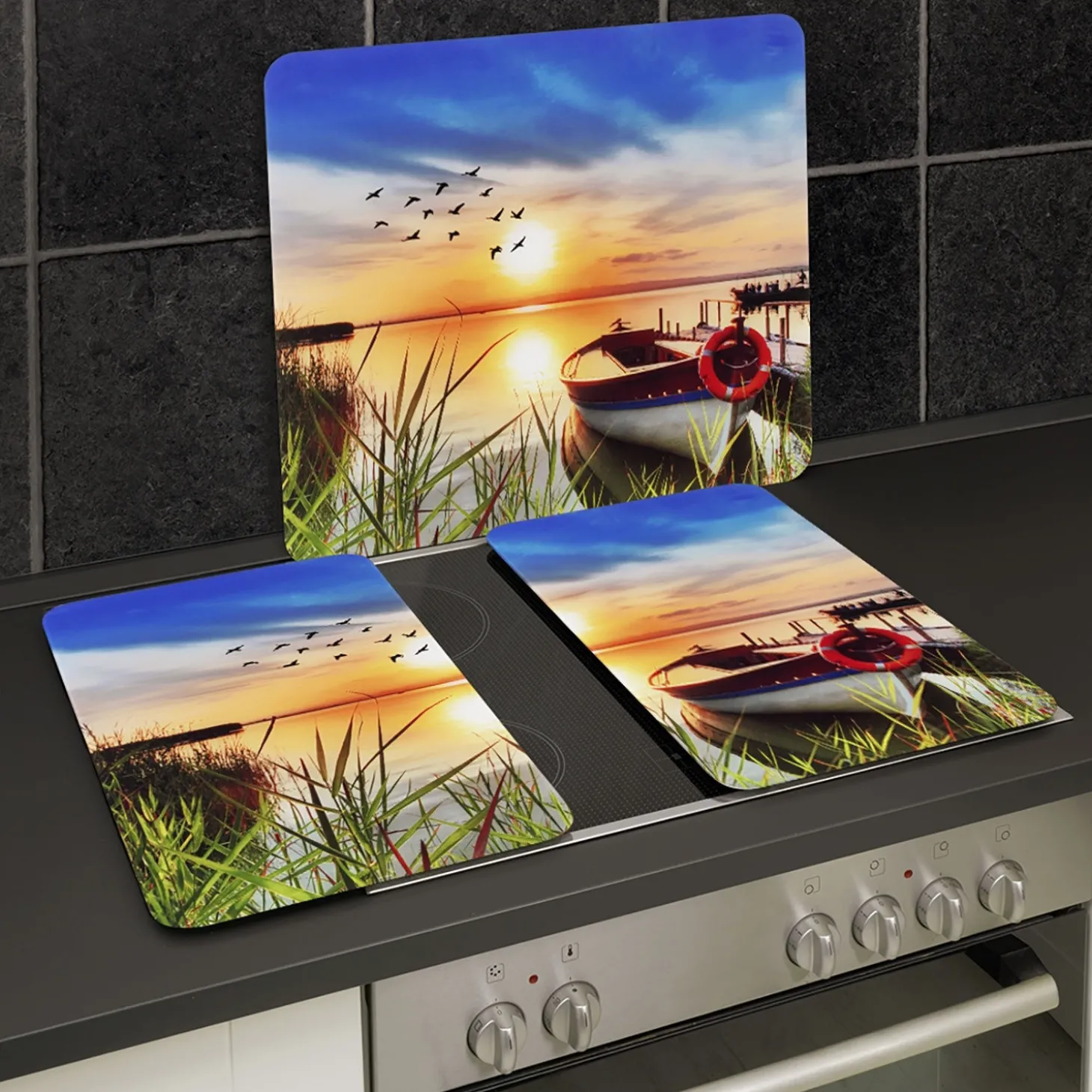 Glas-Abdeckplatten See