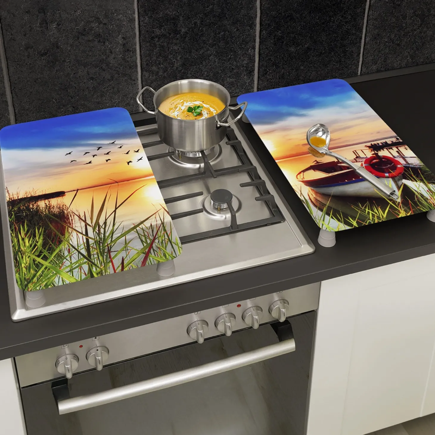 Glas-Abdeckplatten See