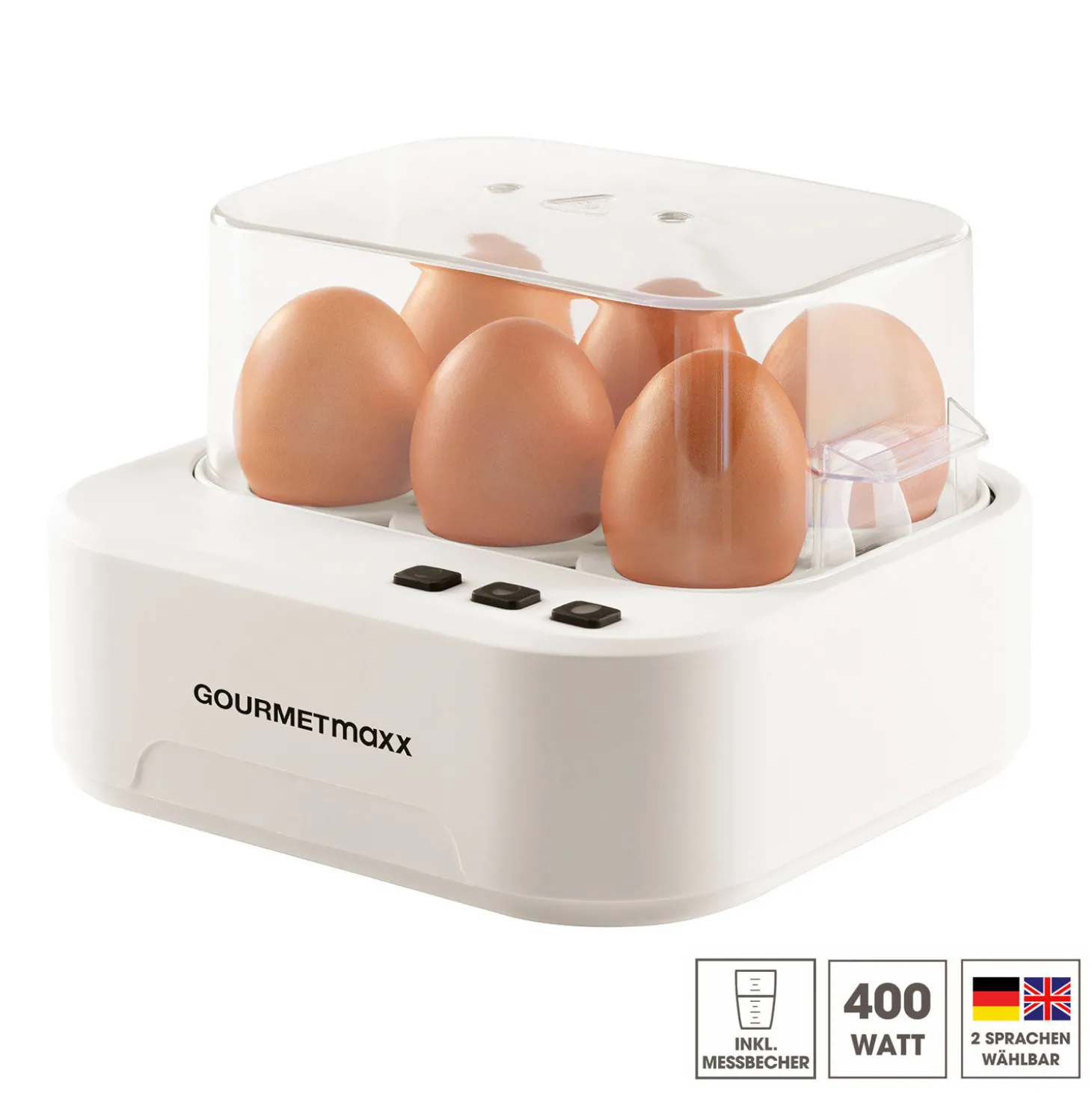 Gourmetmaxx Eierkocher für 1 bis 6 Eier