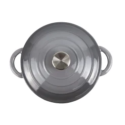 Gussbräter rund, mit Deckel