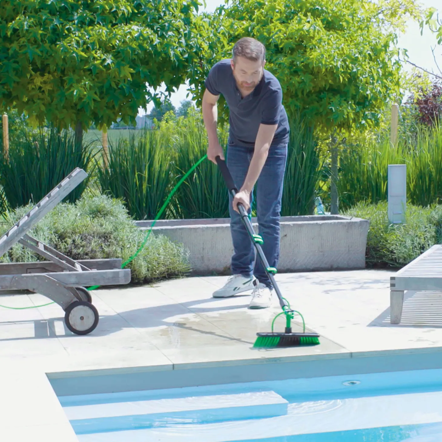 Hammersmith AquaClean Deluxe, 2in1 Teleskop-Besen
