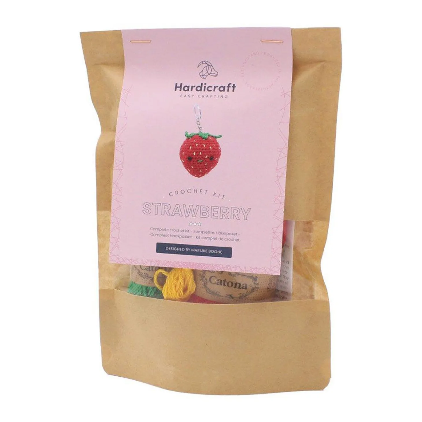 Hardicraft Häkelset Erdbeere, Schlüsselanhänger